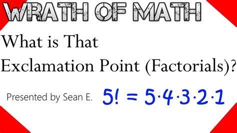 what does exclamation mark mean in math.